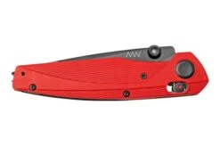 ANV Knives A100 CPM MAGNACUT, DLC, Alock, GRN Red ANVA100-009, Pocket Knife -Knife Shop ANVA100 006 03 anvknives