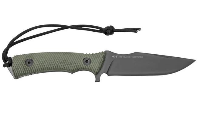 ANV Knives M311, M311-064 Spelter NC Elmax, Black Micarta Handle, Black Kydex Sheath, Fixed Knife 2 ANV Knives M311, M311-064 Spelter NC Elmax, Black Micarta Handle, Black Kydex Sheath, Fixed Knife - Image 2