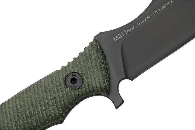 ANV Knives M311, M311-064 Spelter NC Elmax, Black Micarta Handle, Black Kydex Sheath, Fixed Knife 5 ANV Knives M311, M311-064 Spelter NC Elmax, Black Micarta Handle, Black Kydex Sheath, Fixed Knife - Image 5