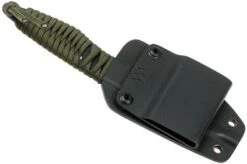 ANV P100 Cerakote Sleipner, OD Green Paracord P100-017, Black Kydex Sheath, Neck Knife -Knife Shop ANVP100 017 07 anv knives