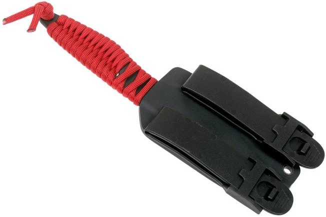 ANV P100 Sleipner, Cerakote, Red Paracord, ANVP100-019, Black Kydex Sheath, Neck Knife 6 ANV P100 Sleipner, Cerakote, Red Paracord, ANVP100-019, Black Kydex Sheath, Neck Knife - Image 6