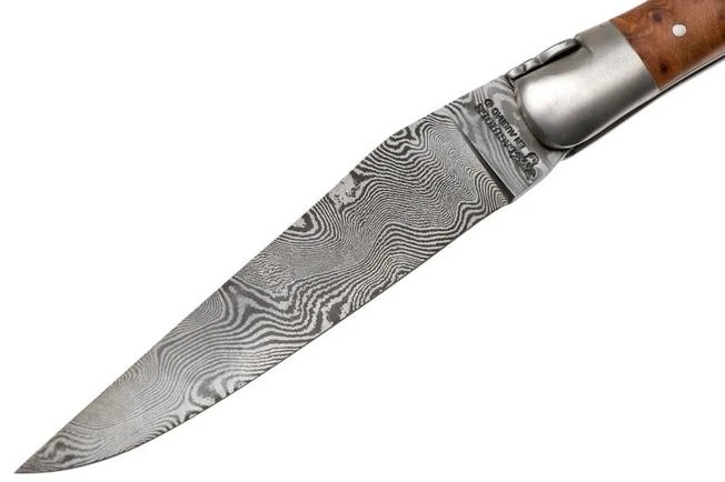 Laguiole En Aubrac 12 Cm Balbach Damast, Thuya Wood L0212THI/FDBB1 Laguiole Knife 3 Laguiole En Aubrac 12 Cm Balbach Damast, Thuya Wood L0212THI/FDBB1 Laguiole Knife - Image 3