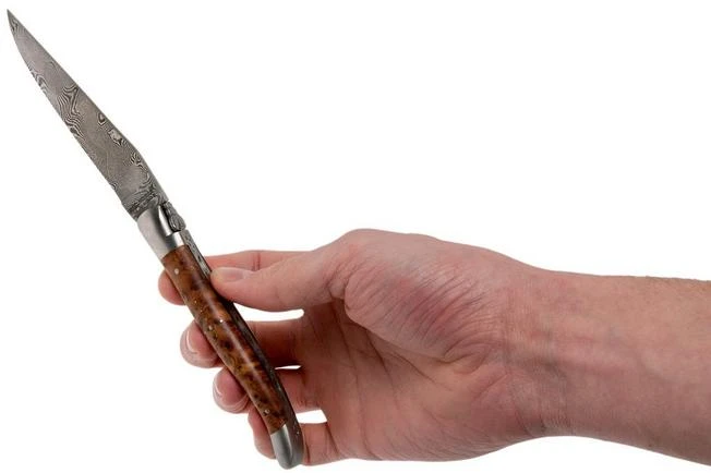 Laguiole En Aubrac 12 Cm Balbach Damast, Thuya Wood L0212THI/FDBB1 Laguiole Knife 8 Laguiole En Aubrac 12 Cm Balbach Damast, Thuya Wood L0212THI/FDBB1 Laguiole Knife - Image 8