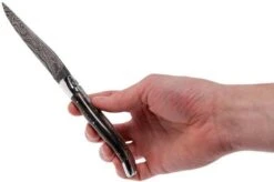 Laguiole En Aubrac 12 Cm Damast Pocket Knife, Full Handle Horn L0712PCI-FFI1 -Knife Shop AUL0712PCI FFI1 08 laguiole en aubrac aul0712pci ffi1 08