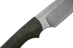 Bradford Knives Guardian 3, 3S-101-MC, 3D Black Micarta, CPM-Magnacut, Sabre Grind, Stonewash Finish, Fixed Knife -Knife Shop BDK 3S 101 MC 05 bradford