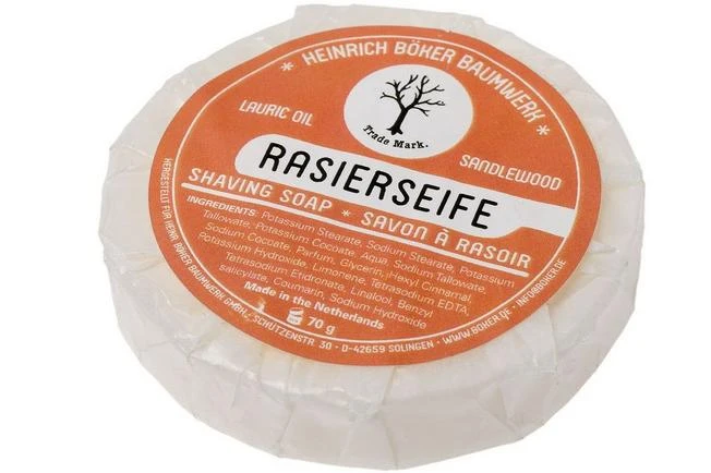 Böker Shaving Soap Lauric Oil & Sandlewood 04BO179 1 Böker Shaving Soap Lauric Oil & Sandlewood 04BO179