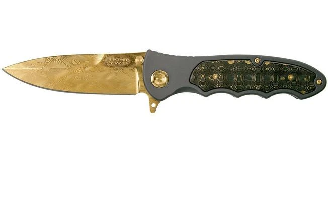 Böker Leopard-Damascus III Gold 110227DAM Limited Edition Pocket Knife 1 Böker Leopard-Damascus III Gold 110227DAM Limited Edition Pocket Knife