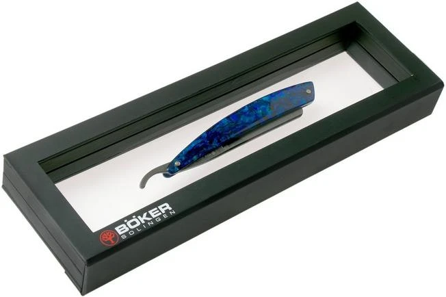 Böker Manufaktur Damascus Paua 140525DAM Straight Razor 7 Böker Manufaktur Damascus Paua 140525DAM Straight Razor - Image 7