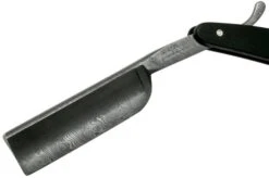 Böker Manufaktur Ebony Damascus Straight Razor 140609DAM -Knife Shop BO140609DAM 03 boker