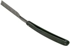 Böker Manufaktur Ebony Damascus Straight Razor 140609DAM -Knife Shop BO140609DAM 04 boker
