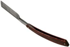 Böker Manufaktur Damascus Curly Birch 140610DAM Straight Razor -Knife Shop BO140610DAM 04 boker