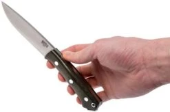 Bark River Fox River A2, Green Canvas Micarta Hunting Knife -Knife Shop BRK01 113GNC 06 bark river brk01 113gnc 06