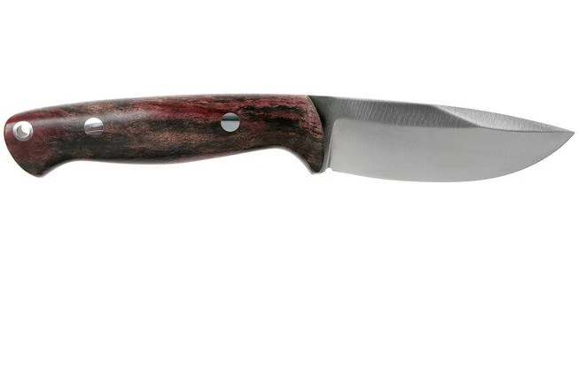 Bark River North Country EDC CPM 154, Red & Black Maple Burl Fixed Knife 2 Bark River North Country EDC CPM 154, Red & Black Maple Burl Fixed Knife - Image 2
