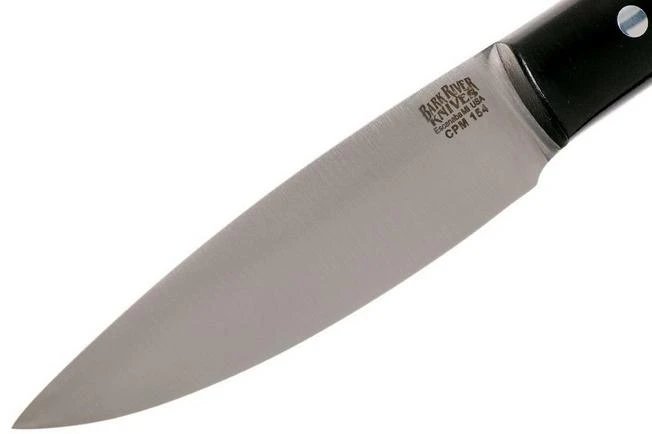 Bark River Bird & Trout CPM154, Black Canvas Micarta 3 Bark River Bird & Trout CPM154, Black Canvas Micarta - Image 3