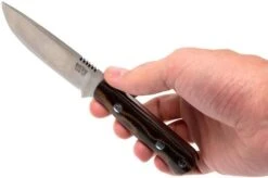 Bark River Bravo Necker II CPM 154CM, Burgundy Snakeskin Micarta -Knife Shop BRK07 002SBC 06 bark river brk07 002sbc 15