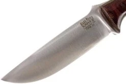 Bark River Gunny CPM 3V, Burgundy Snakeskin Micarta, Brown Sheath -Knife Shop BRK07 025SBCM 03 bark river brk07 025sbcm 03