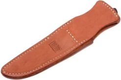 Bark River Gunny CPM 3V, Burgundy Snakeskin Micarta, Brown Sheath -Knife Shop BRK07 025SBCM 08 bark river brk07 025sbcm 08