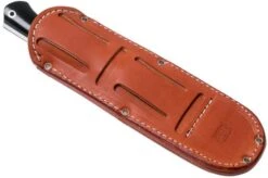 Bark River Bravo 1 CPM 3V, Black Canvas Micarta, Brown Sheath -Knife Shop BRK07 114BRKC 08 bark river knives v202105