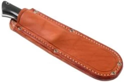 Bark River Bravo 1 LT CPM 3V Rampless, Black Canvas Micarta, Brown Sheath -Knife Shop BRK07 126BRKC RS 06 bark river knives v202107