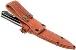 Bark River Bravo 1 LT CPM 3V, Black Canvas Micarta, Brown Sheath -Knife Shop BRK07 126BRKC 08 bark river v2018