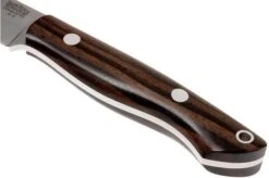 Bark River Mini Kalahari A2, Macassar Ebony, Brown Sheath -Knife Shop BRK12 012MAK 04 bark river brk12 012mak 04