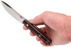 Bark River Mini Kalahari A2, Macassar Ebony, Brown Sheath -Knife Shop BRK12 012MAK 06 bark river brk12 012mak 06