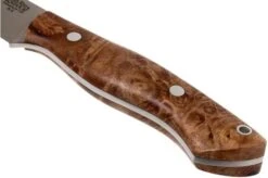 Bark River Sahara Hunter A2, Chechen Burl, Brown Sheath -Knife Shop BRK12 115CBRK1 04 bark river brk12 115cbrk1 04