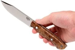 Bark River Sahara Hunter A2, Chechen Burl, Brown Sheath -Knife Shop BRK12 115CBRK1 06 bark river brk12 115cbrk1 06