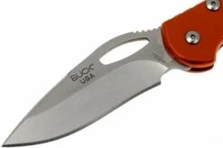 Buck 726 Mini Spitfire 0726 GYS-B Plain Edge, Orange -Knife Shop BUCK0726ORS B 03 buck 726 mini spitfire buck0726ors b 03