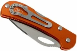 Buck 726 Mini Spitfire 0726 GYS-B Plain Edge, Orange -Knife Shop BUCK0726ORS B 04 buck 726 mini spitfire buck0726ors b 04