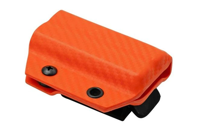 Clip And Carry Kydex Sheath Leatherman Wingman, Sidekick, Rebar, Rev, Carbon Fiber Orange LWING-CF-ORNG Belt Holster 2 Clip And Carry Kydex Sheath Leatherman Wingman, Sidekick, Rebar, Rev, Carbon Fiber Orange LWING-CF-ORNG Belt Holster - Image 2