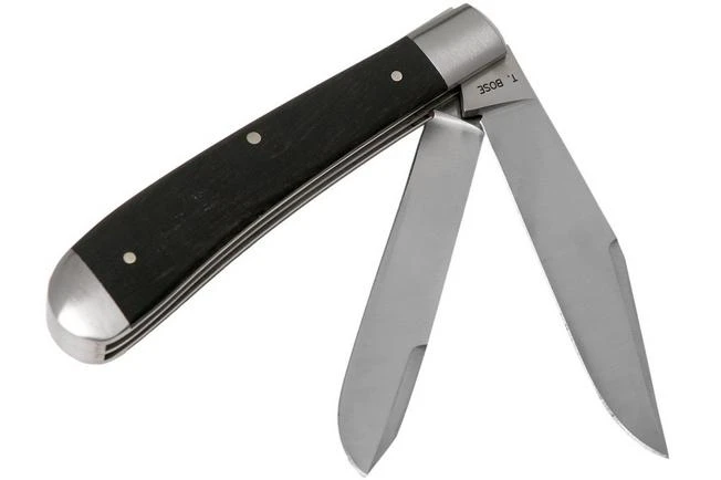 Case HT Trapper, Ebony Wood, 154CM, Smooth, 10773, TB722021 Pocket Knife, Tony Bose Design 2 Case HT Trapper, Ebony Wood, 154CM, Smooth, 10773, TB722021 Pocket Knife, Tony Bose Design - Image 2