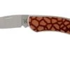 Case X Woodchuck Executive Lockback Brushed Stainless, Giraffe, 64320, M1300L SS Pocket Knife
