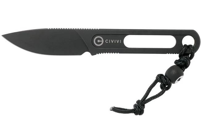 Civivi Minimis C20026-1 Blackwashed Neck Knife, Ostap Hel Design 1 Civivi Minimis C20026-1 Blackwashed Neck Knife, Ostap Hel Design