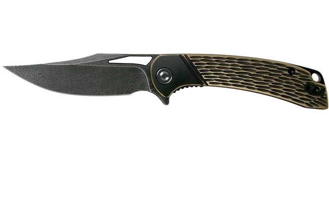 Civivi Dogma C2005DS-1 Damascus, Brass Pocket Knife 1 Civivi Dogma C2005DS-1 Damascus, Brass Pocket Knife