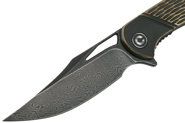 Civivi Dogma C2005DS-1 Damascus, Brass Pocket Knife 3 Civivi Dogma C2005DS-1 Damascus, Brass Pocket Knife - Image 3