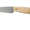 Brisa Bobtail 80 Curly Birch Handle, 12C27 Scandi, Leather Sheath 9949