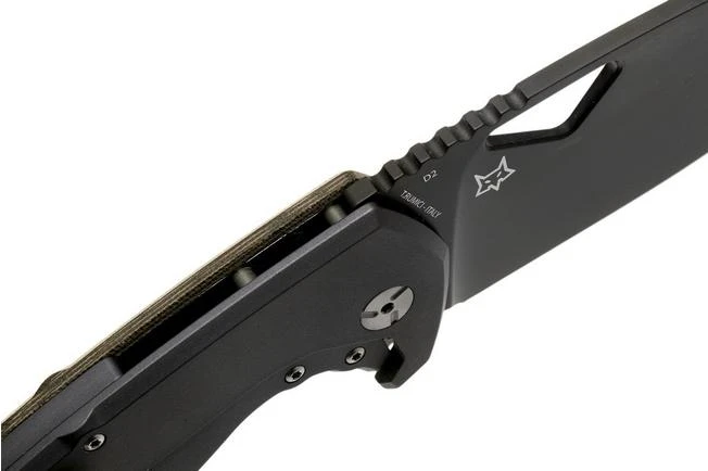 Fox El Capitan SK-02 PVD Summit Knife Co, Black PVD Pocket Knife, Tommaso Rumici Design 6 Fox El Capitan SK-02 PVD Summit Knife Co, Black PVD Pocket Knife, Tommaso Rumici Design - Image 6