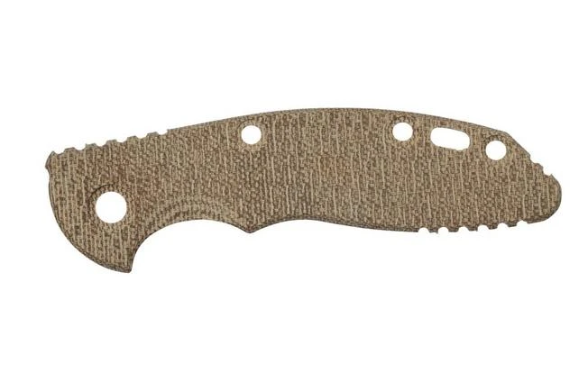 Rick Hinderer XM-18 3" Scale, Textured Natural Micarta 1 Rick Hinderer XM-18 3" Scale, Textured Natural Micarta