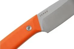 The James Brand The Hell Gap, Stainless + Orange G10 N107195-00 Fixed Knife -Knife Shop JAKN107195 00 05 jamesbrand