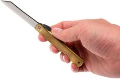 Higonokami Pocket Knife 7 Cm HIGO09, Blue Paper Steel, Messing 14 Higonokami Pocket Knife 7 Cm HIGO09, Blue Paper Steel, Messing -Knife Shop KT HIGO09 07 higonokami kt higo09 07