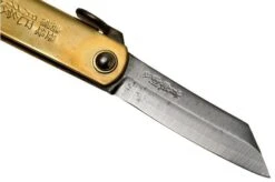 Higonokami Pocket Knife 5 Cm HIGO75BS, SK-carbon Steel, Brass -Knife Shop KT HIGO75BS 03 higonokami
