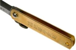 Higonokami Pocket Knife 5 Cm HIGO75BS, SK-carbon Steel, Brass -Knife Shop KT HIGO75BS 06 higonokami