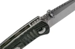 Kizer Vanguard Shard V2531N2 Black Micarta Pocket Knife, Dirk Pinkerton Design -Knife Shop KZV2531N2 06 kizer