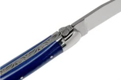 Forge De Laguiole 1211INTCBLEB 11cm, Blue Micarta, Laguiole Knife -Knife Shop LA1211INTCBLEB 06 forge de laguiole