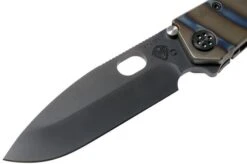 Medford 187DP Drop Point, Faced Flamed Tiger Stripe Ti, PVD Black D2, Pocket Knife -Knife Shop MF 21 187DP 01 03 medford