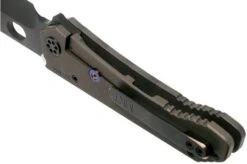 Medford 187DP Drop Point, Faced Flamed Tiger Stripe Ti, PVD Black D2, Pocket Knife -Knife Shop MF 21 187DP 01 05 medford