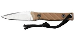 Medford Necromancer S35VN Tumbled Blade, Coyote G10 Handle, Neck Knife