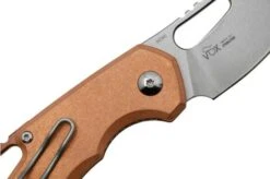 MKM Isonzo FX03-3CO Clip Point Stonewashed, Copper Pocket Knife, Jesper Voxnaes Design -Knife Shop MMK FX03 3CO 05 mkm