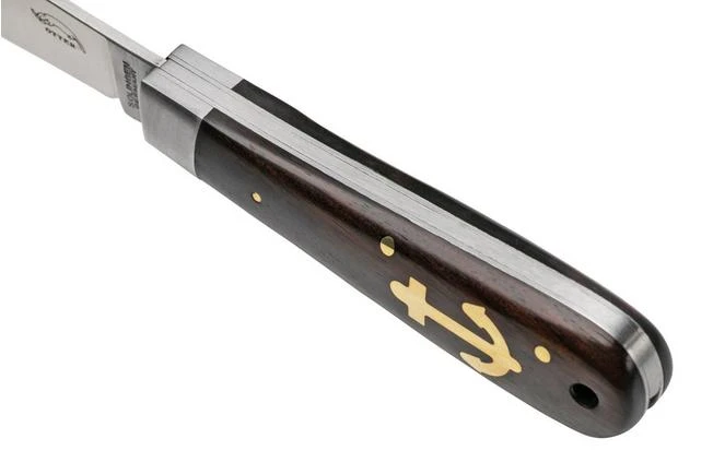 Otter Anchor Knife 174 M.L. Small Carbon, Grenadilla, Brass Anchor, Pocket Knife 7 Otter Anchor Knife 174 M.L. Small Carbon, Grenadilla, Brass Anchor, Pocket Knife - Image 7
